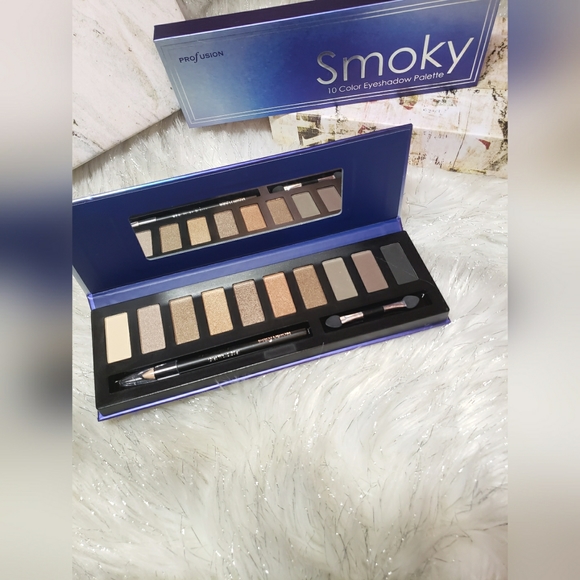 Smoky From Profusion 10 Color Eyeshadow Palette (Blue Cover) - Picture 3 of 3